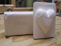 Heart with bar soap
