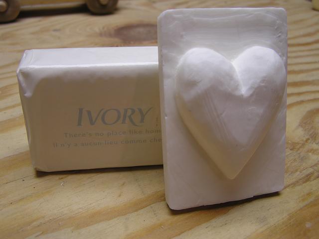 Heart with bar soap